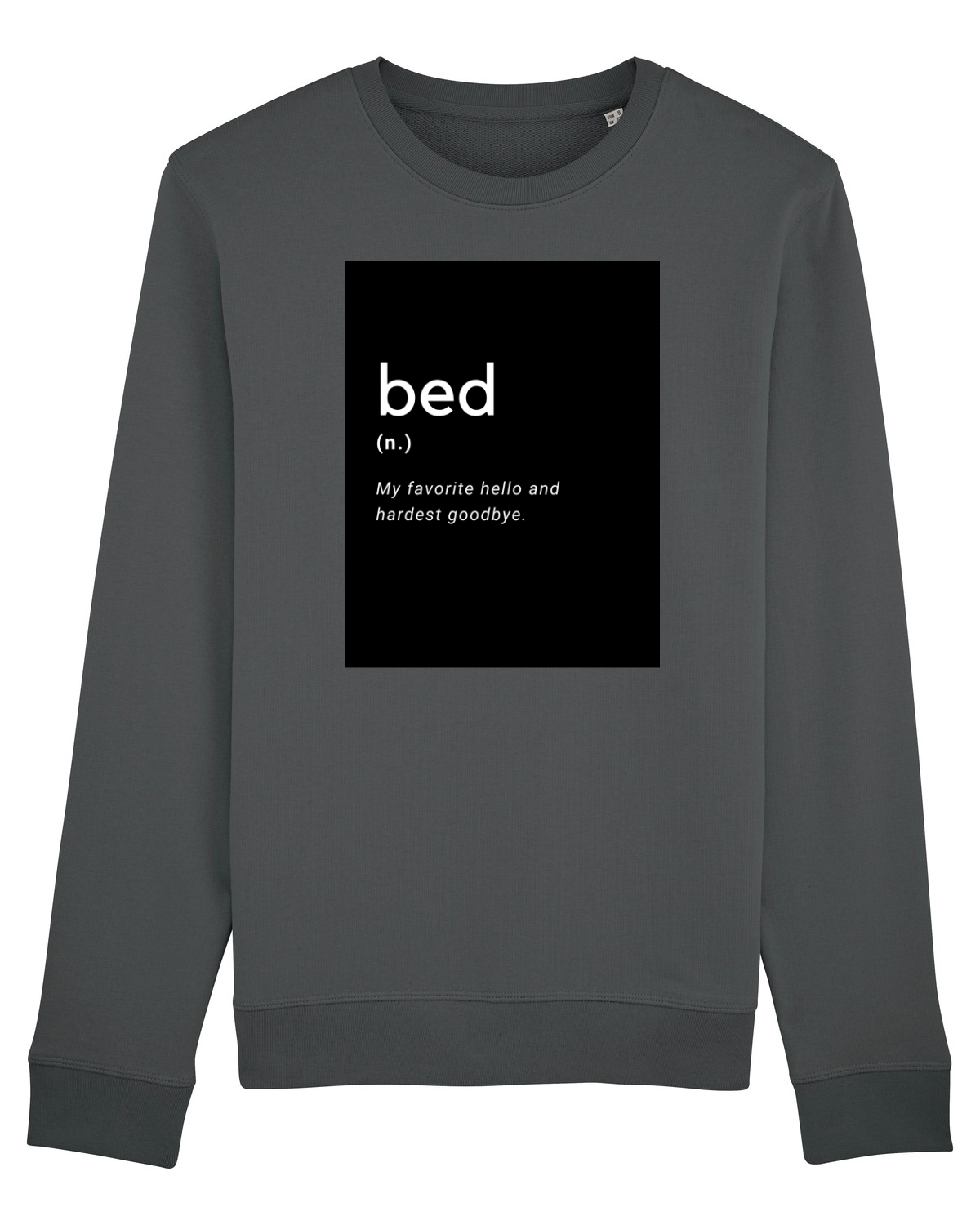 Bluză mânecă lungă Unisex Rise Anthracite