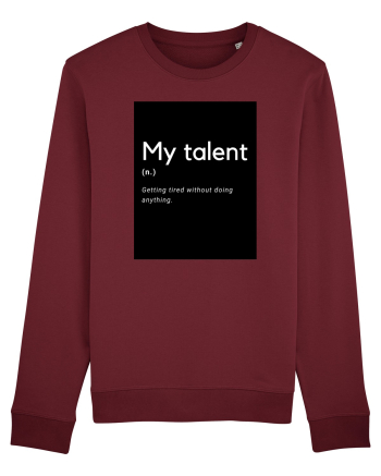 my talent Burgundy