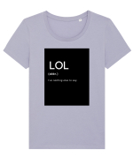 LOL Tricou mânecă scurtă guler larg fitted Damă Expresser