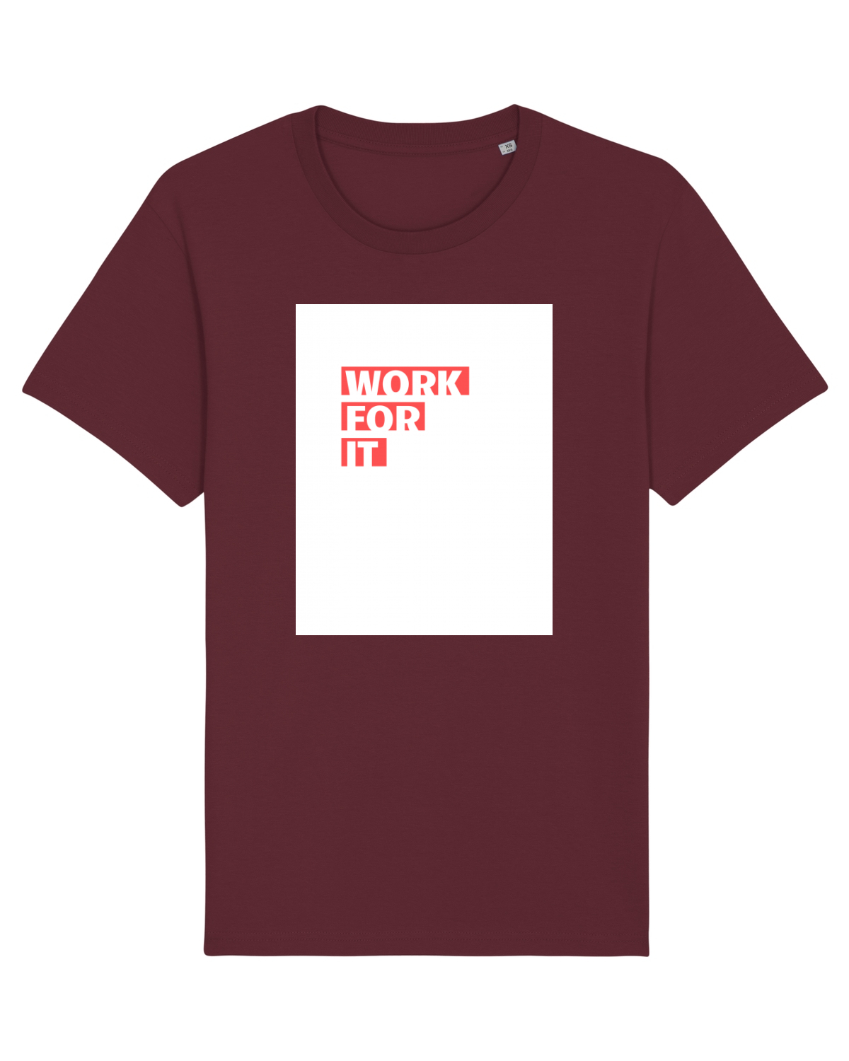 Tricou mânecă scurtă Unisex Rocker Burgundy