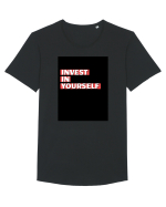 invest in yourself Tricou mânecă scurtă guler larg Bărbat Skater