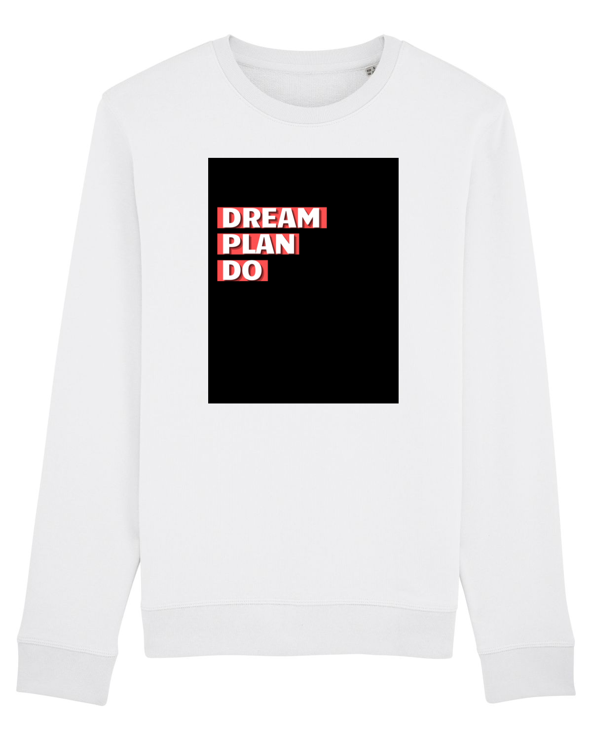 Bluză mânecă lungă Unisex Rise White