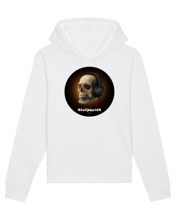 Craniu cu casti - skullphones 03 White