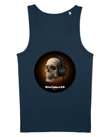 Craniu cu casti - skullphones 03 Navy