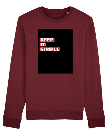 keep it simple Burgundy