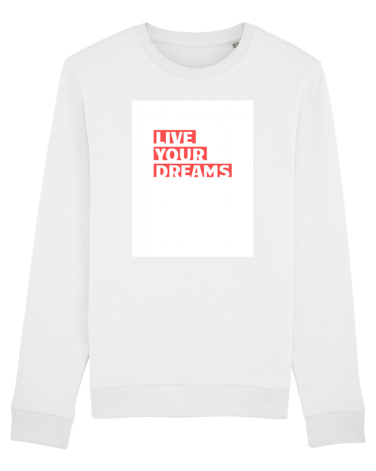 Bluză mânecă lungă Unisex Rise White