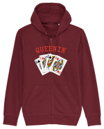 Queenin' Hanorac cu fermoar Unisex Connector