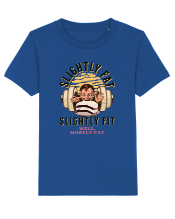 Un pic gras aproape fit. Tricou de mers la sală Majorelle Blue