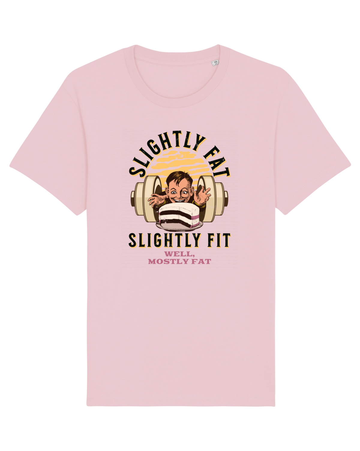 Tricou mânecă scurtă Unisex Rocker Cotton Pink