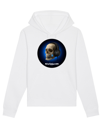 Craniu cu casti - skullphones 03 White