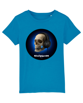 Craniu cu casti - skullphones 03 Azur