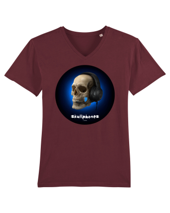 Craniu cu casti - skullphones 03 Burgundy