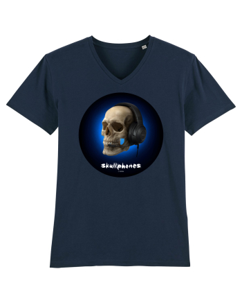 Craniu cu casti - skullphones 03 French Navy