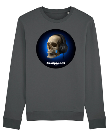 Craniu cu casti - skullphones 03 Anthracite