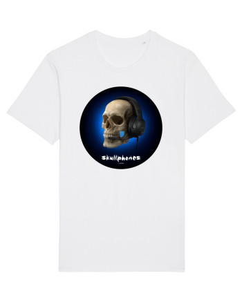 Craniu cu casti - skullphones 03 White