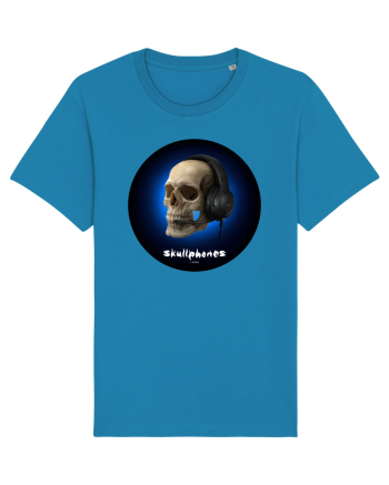 Craniu cu casti - skullphones 03 Azur
