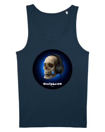 Craniu cu casti - skullphones 03 Navy