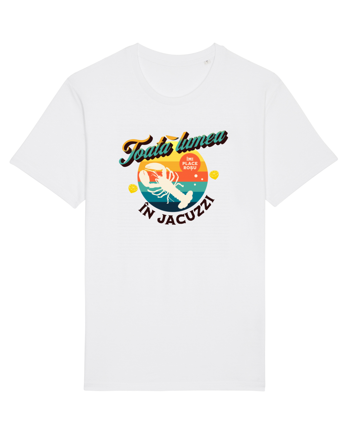 Tricou mânecă scurtă Unisex Rocker White