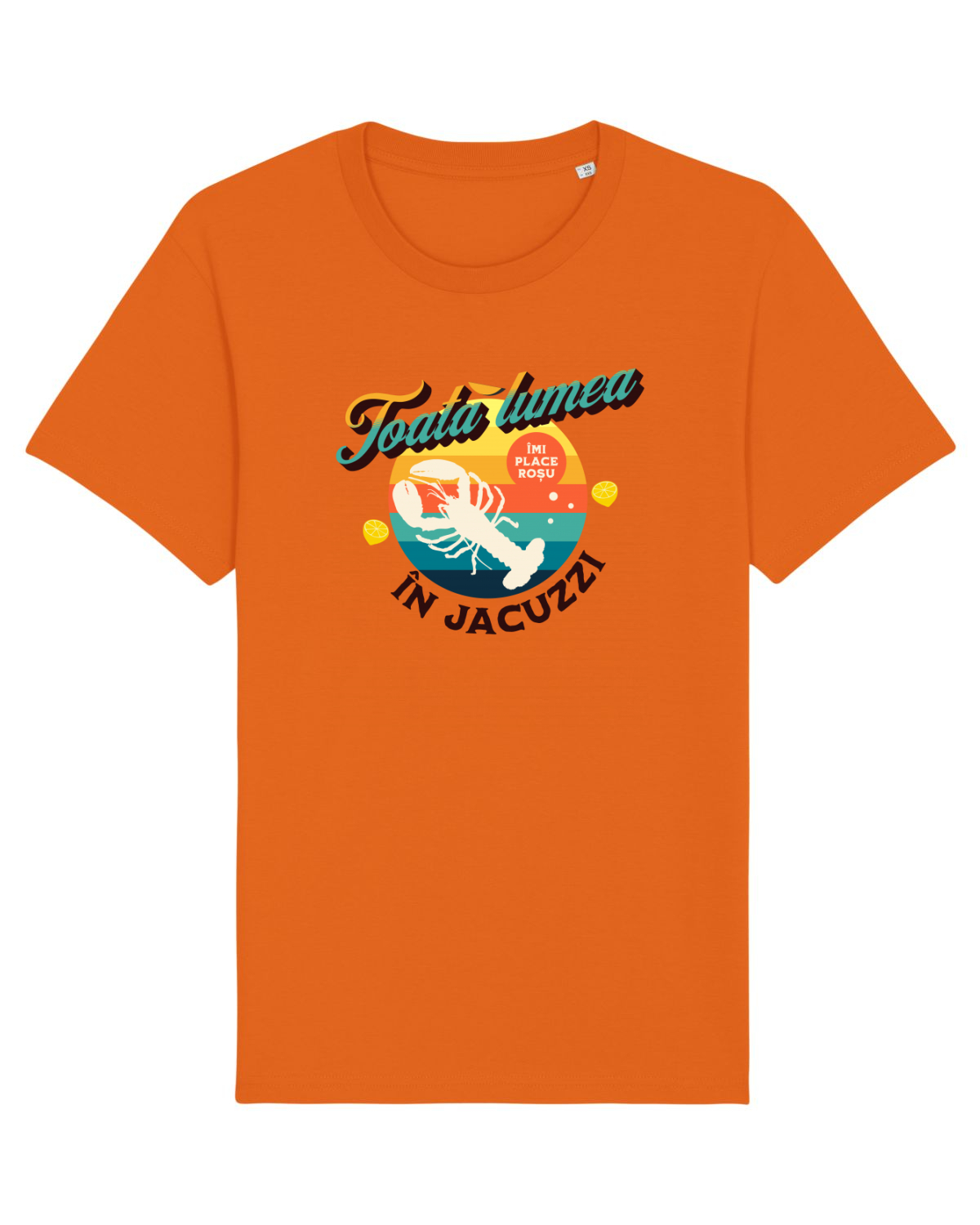 Tricou mânecă scurtă Unisex Rocker Bright Orange