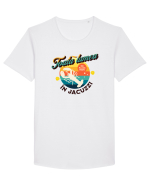 Toata lumea în jacuzzi Tricou mânecă scurtă guler larg Bărbat Skater