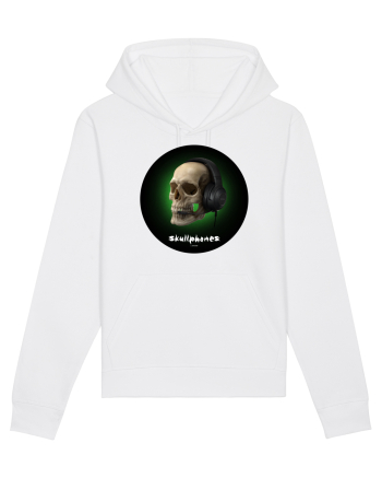 Craniu cu casti - skullphones 03 White