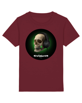 Craniu cu casti - skullphones 03 Burgundy