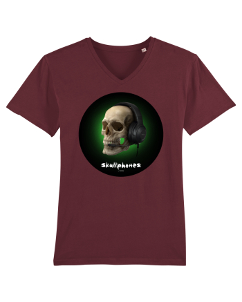 Craniu cu casti - skullphones 03 Burgundy