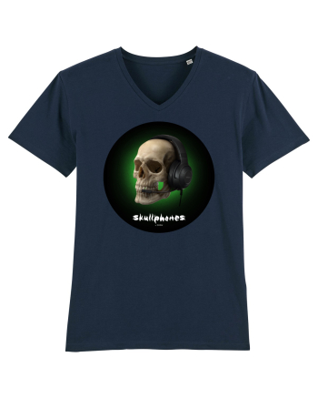 Craniu cu casti - skullphones 03 French Navy
