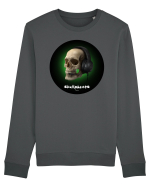 Craniu cu casti - skullphones 03 Bluză mânecă lungă Unisex Rise