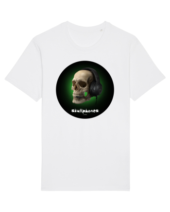 Craniu cu casti - skullphones 03 White