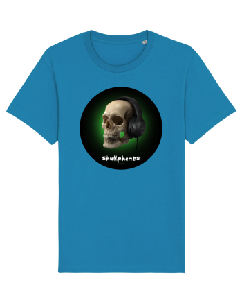 Craniu cu casti - skullphones 03 Azur