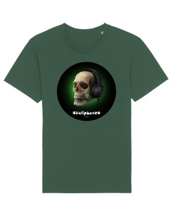 Craniu cu casti - skullphones 03 Bottle Green