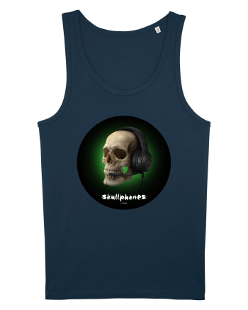 Craniu cu casti - skullphones 03 Navy