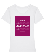 understand  Tricou mânecă scurtă guler larg fitted Damă Expresser