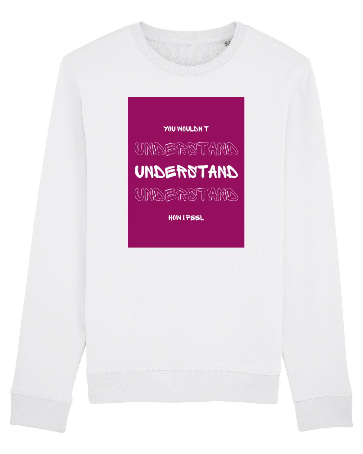 Bluză mânecă lungă Unisex Rise White