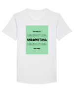 understand 2 Tricou mânecă scurtă guler larg Bărbat Skater