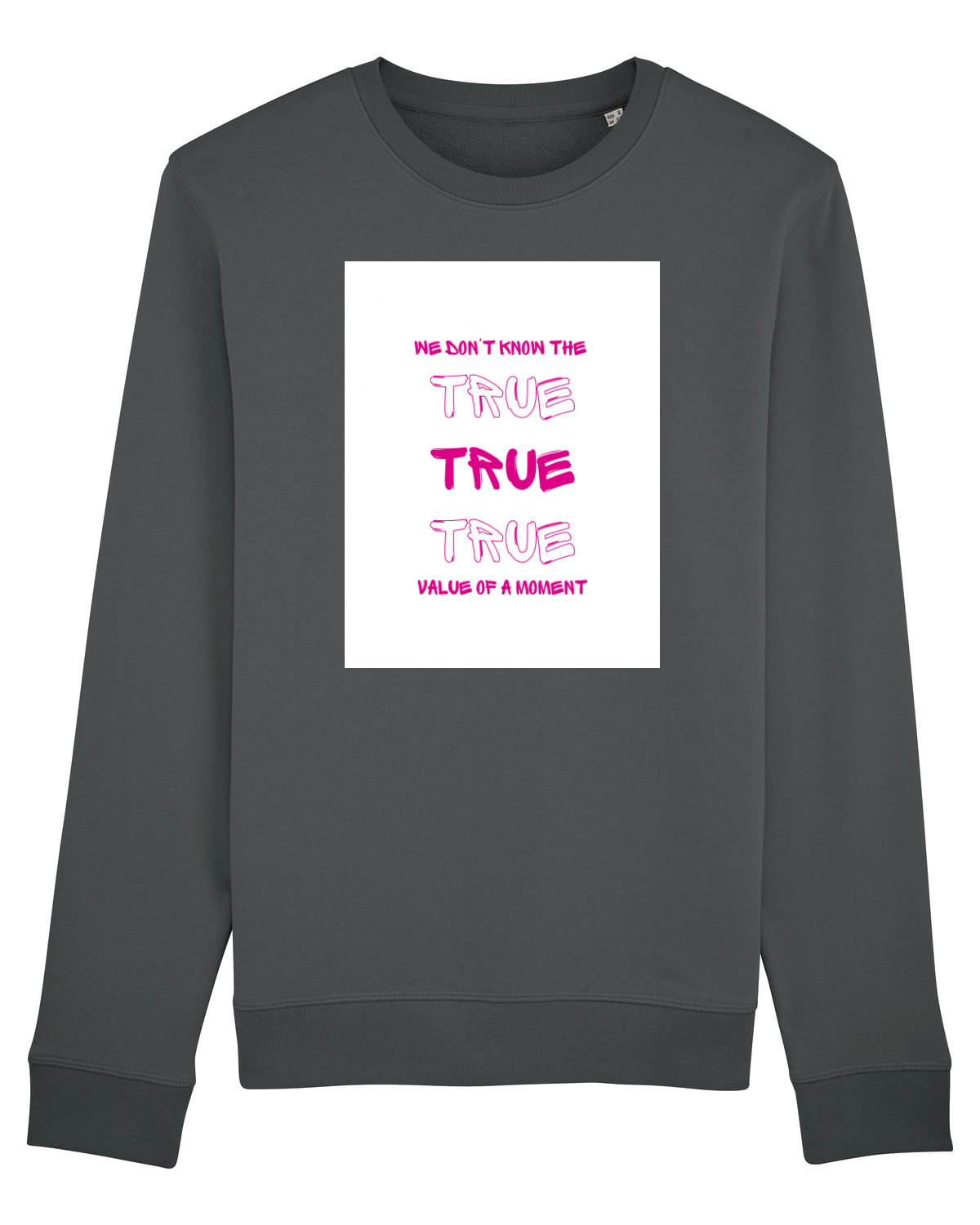 Bluză mânecă lungă Unisex Rise Anthracite