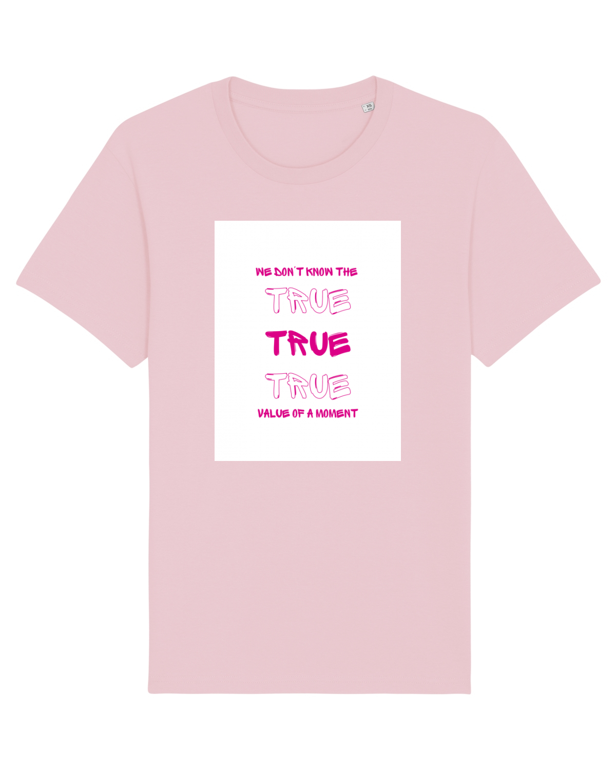 Tricou mânecă scurtă Unisex Rocker Cotton Pink