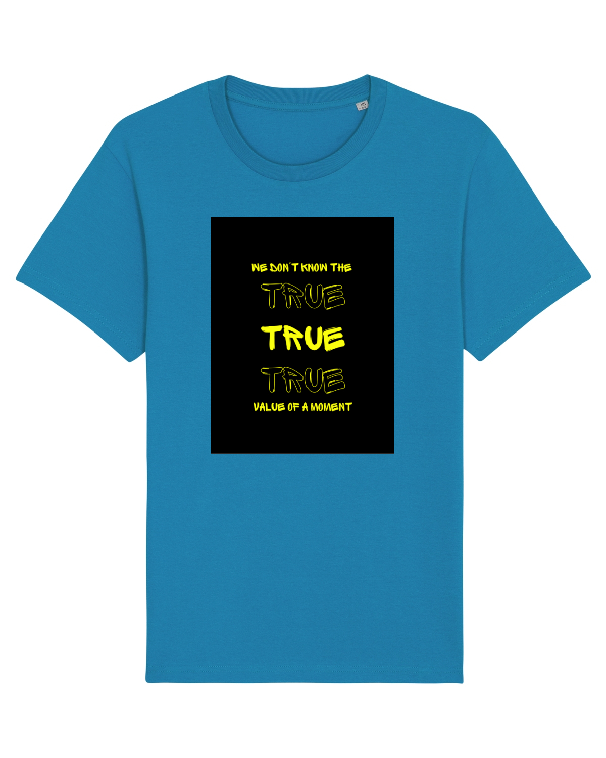 Tricou mânecă scurtă Unisex Rocker Azur