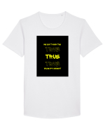 true 2 Tricou mânecă scurtă guler larg Bărbat Skater