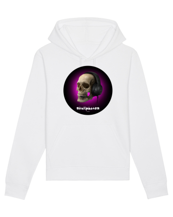 Craniu cu casti - skullphones 03 White