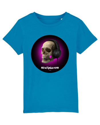 Craniu cu casti - skullphones 03 Azur