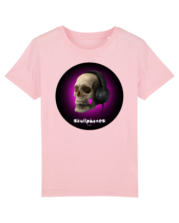 Craniu cu casti - skullphones 03 Cotton Pink