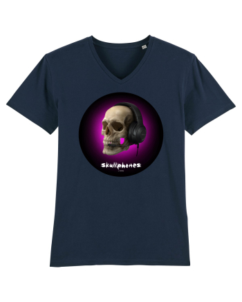 Craniu cu casti - skullphones 03 French Navy