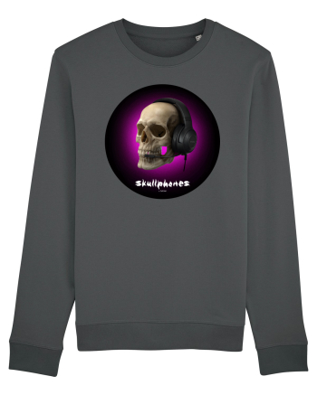 Craniu cu casti - skullphones 03 Anthracite