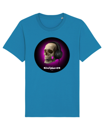 Craniu cu casti - skullphones 03 Azur