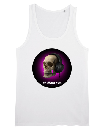 Craniu cu casti - skullphones 03 White