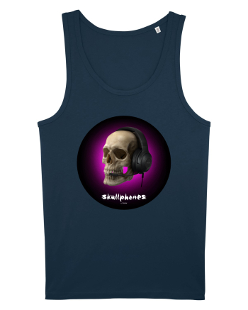 Craniu cu casti - skullphones 03 Navy