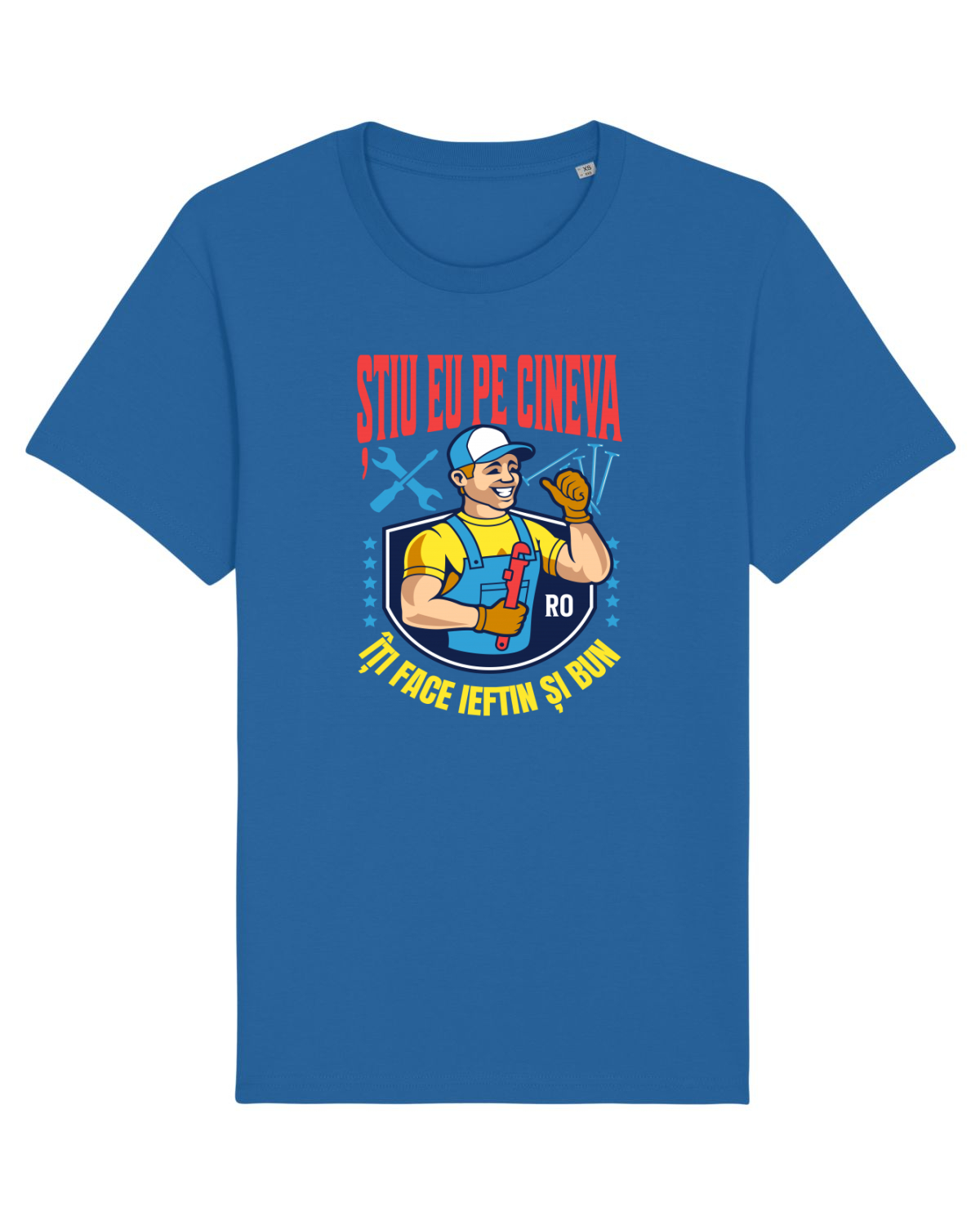 Tricou mânecă scurtă Unisex Rocker Royal Blue