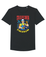 Știu eu pe cineva, îți face ieftin și bun Tricou mânecă scurtă guler larg Bărbat Skater
